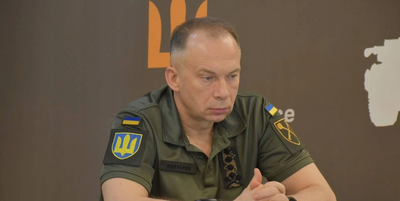 Генерал Олександр Сирський на брифінгу, фото Генштабу ЗСУ