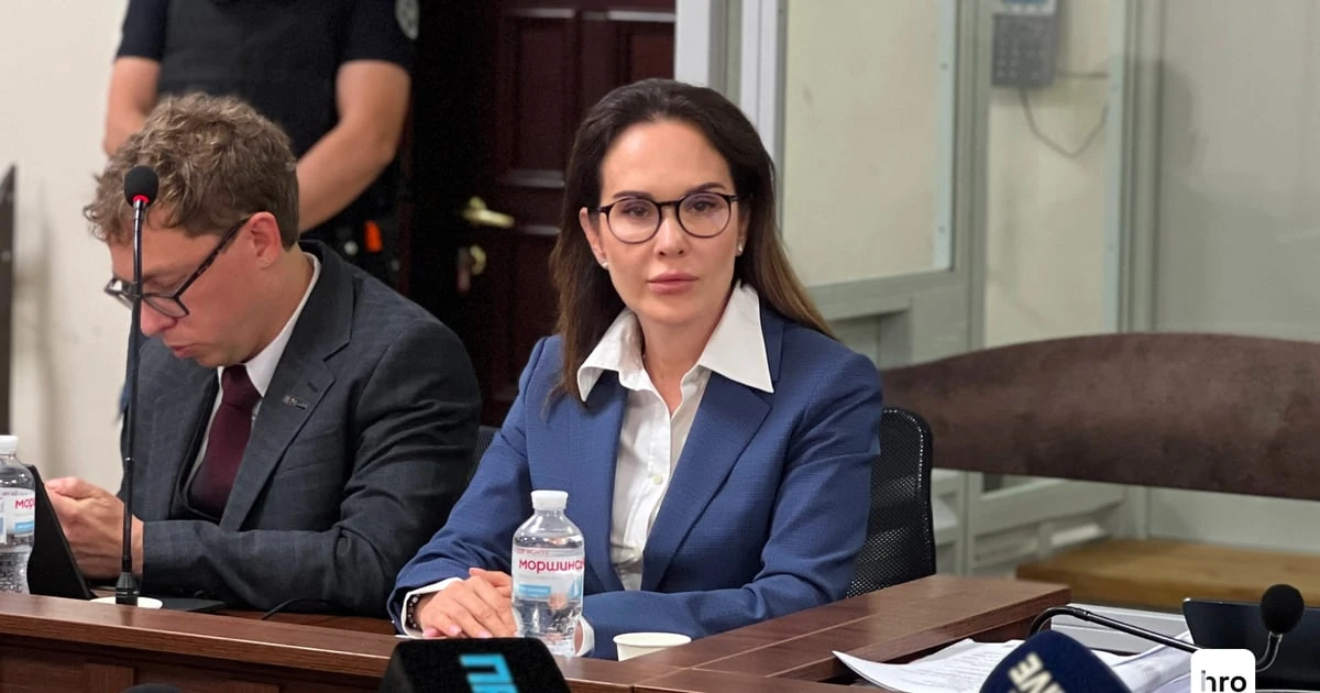 Ірина Мудра в залі суду під час засідання 24 серпня 2026 року
