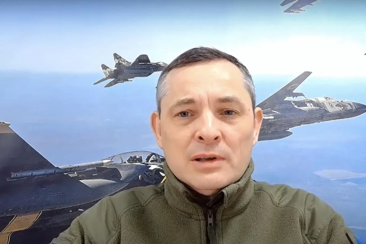 Скріншот етеру телемарафону з коментарем Юрія Ігната щодо ударів реактивними БПЛА по Києву