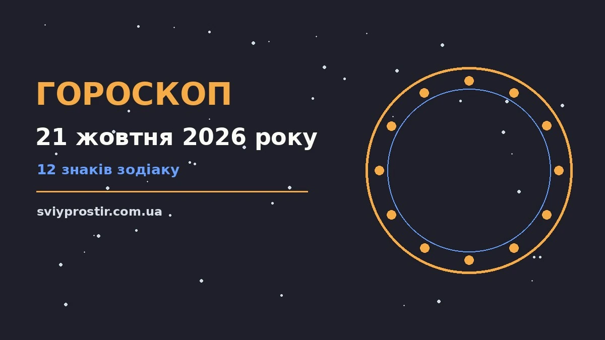 Гороскоп на 21 жовтня 2026 року: орієнтири для кожного знака для грошей і кохання